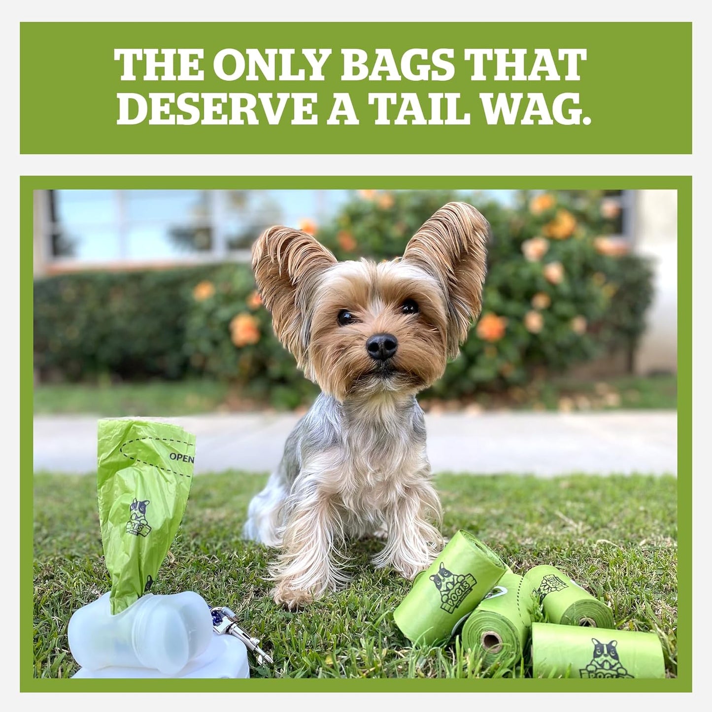 Pogi's Eco-Friendly Extra-Large Compostable Dog Waste Bags – Durable, Leak-Proof, Plant-Based – 135 Count for Sustainable Pet Waste Management