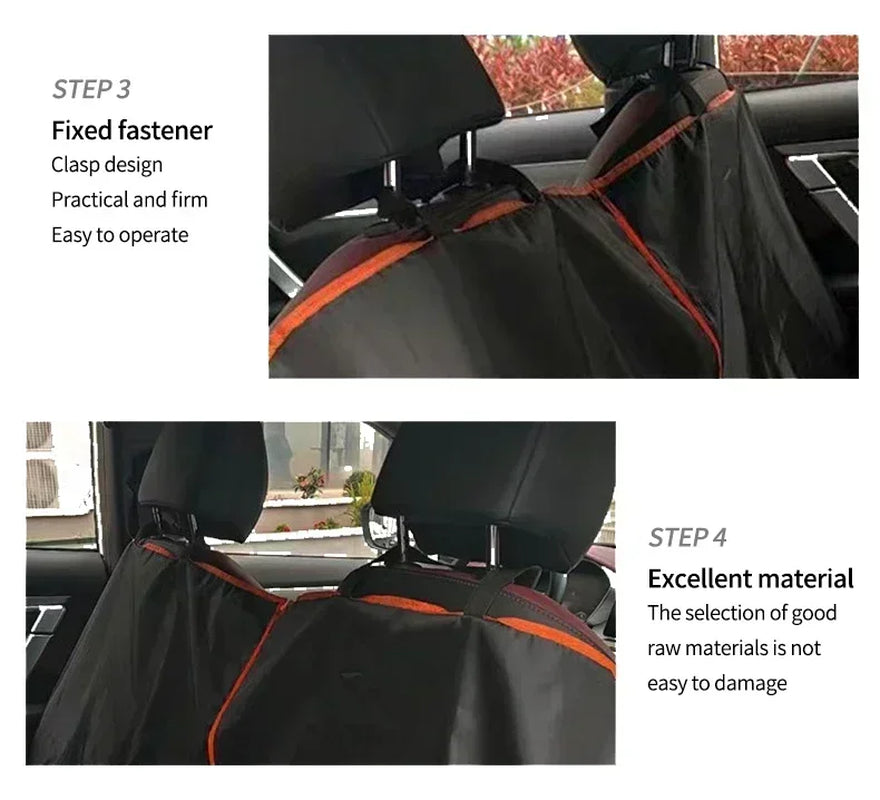 Premium Oxford Cloth Dog Car Seat Cover - Durable, Waterproof, Scratch-Resistant Hammock Cushion Protector for Vehicles