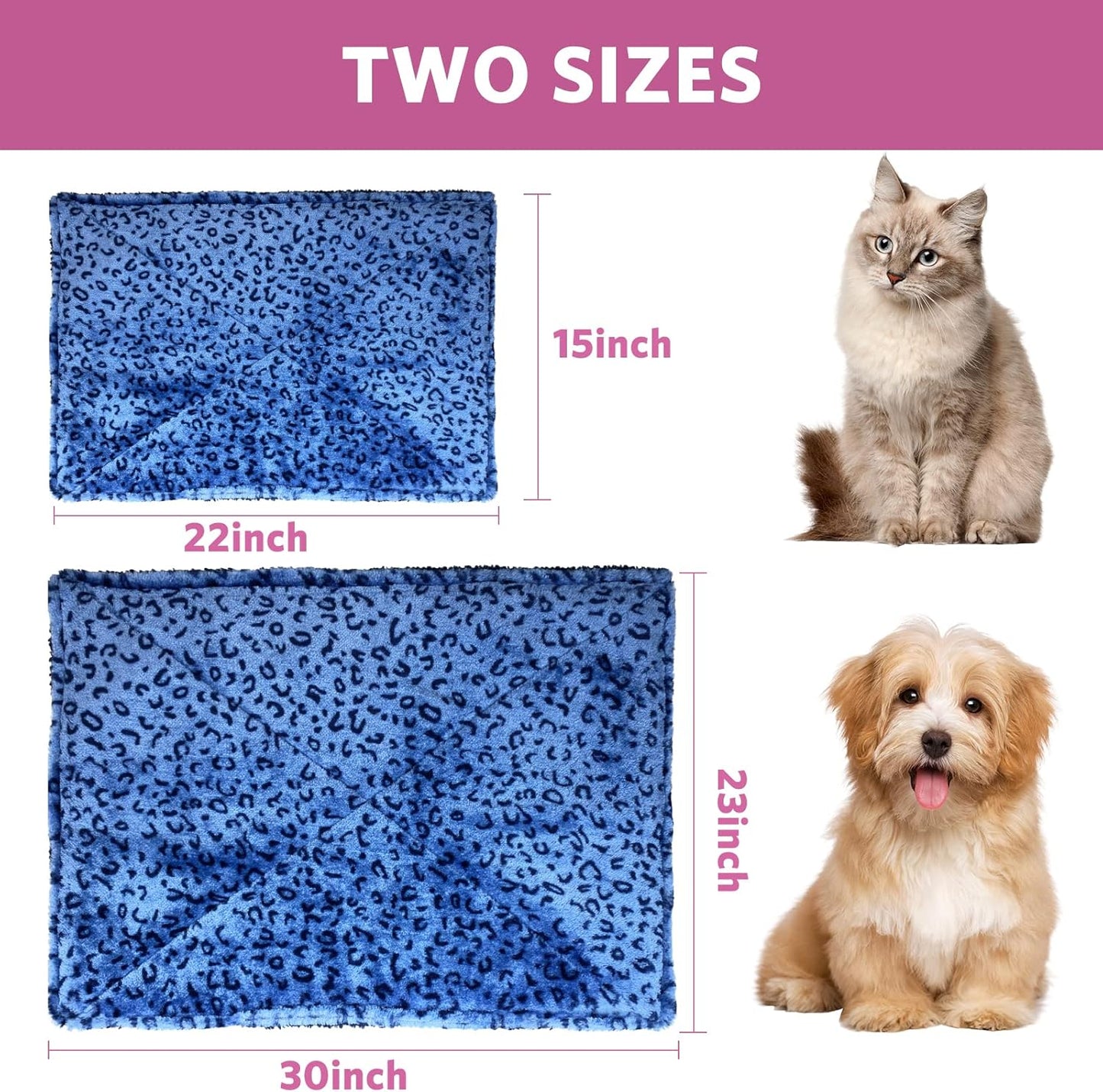 Premium Ultra-Soft Self-Heating Bed Mat for Cats and Small Dogs