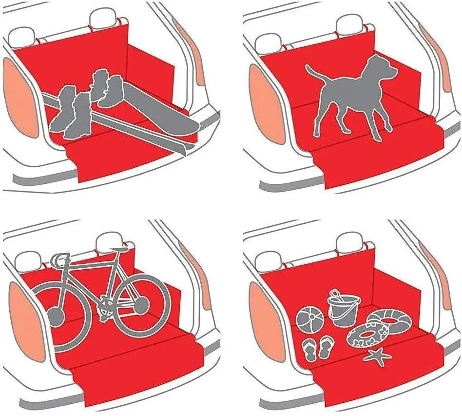 Wear-Resistant Waterproof Dog Carrier and Car Seat Cover for SUVs - Durable and Easy to Install Vehicle Protection Liner