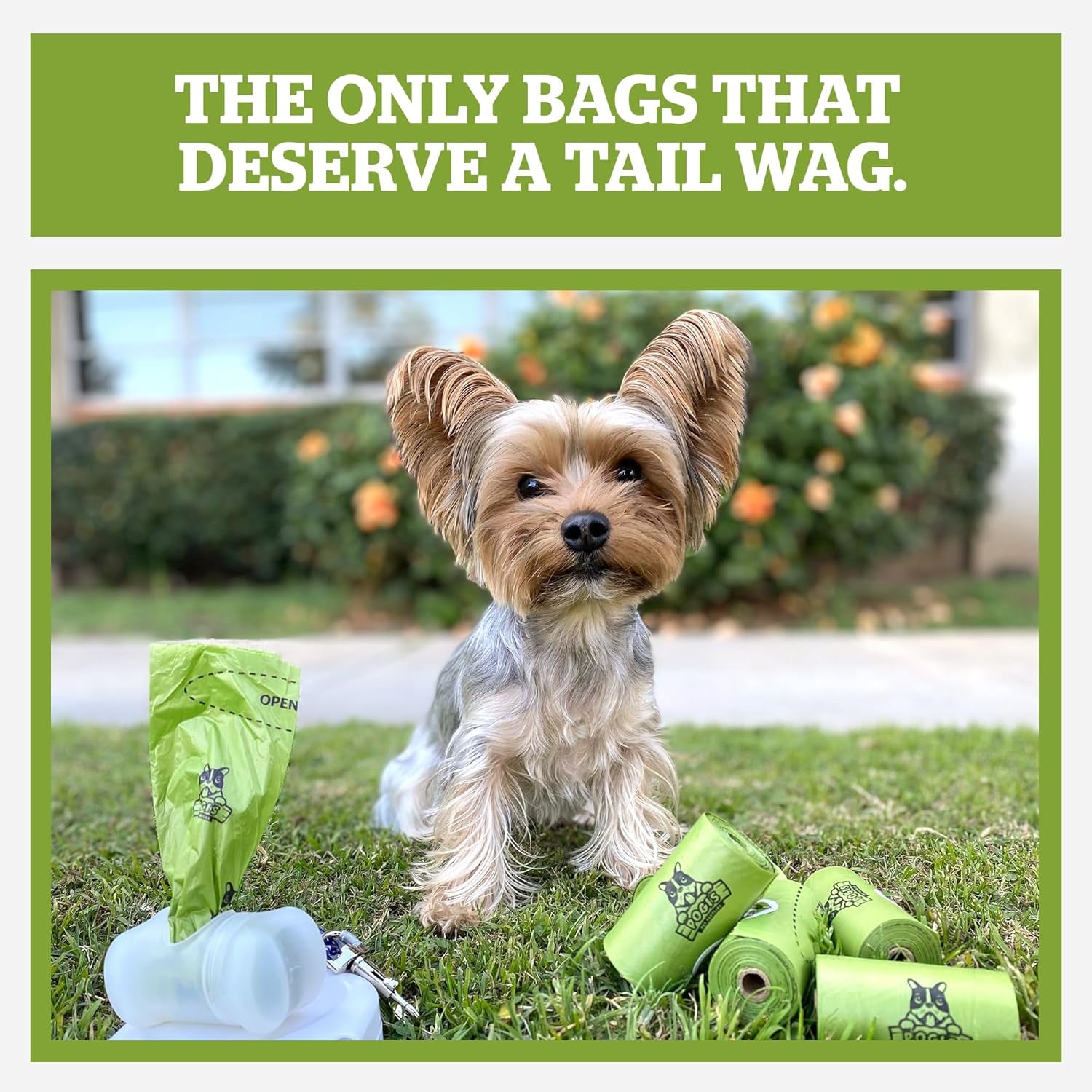 Pogi's Eco-Friendly Extra-Large Compostable Dog Waste Bags – Durable, Leak-Proof, Plant-Based – 135 Count for Sustainable Pet Waste Management