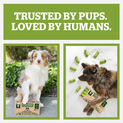 Pogi's Eco-Friendly Extra-Large Compostable Dog Waste Bags – Durable, Leak-Proof, Plant-Based – 135 Count for Sustainable Pet Waste Management