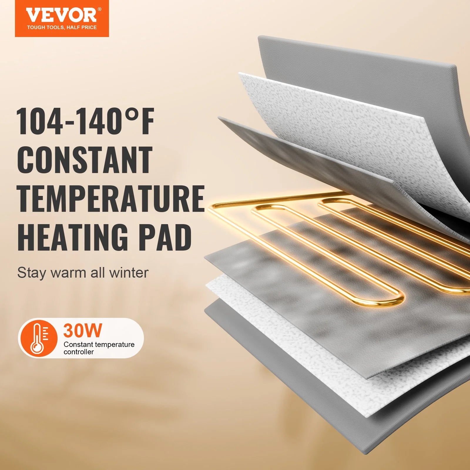 VEVOR Portable Heated Cat Shelter with Heating Pad - Compact Blue Design