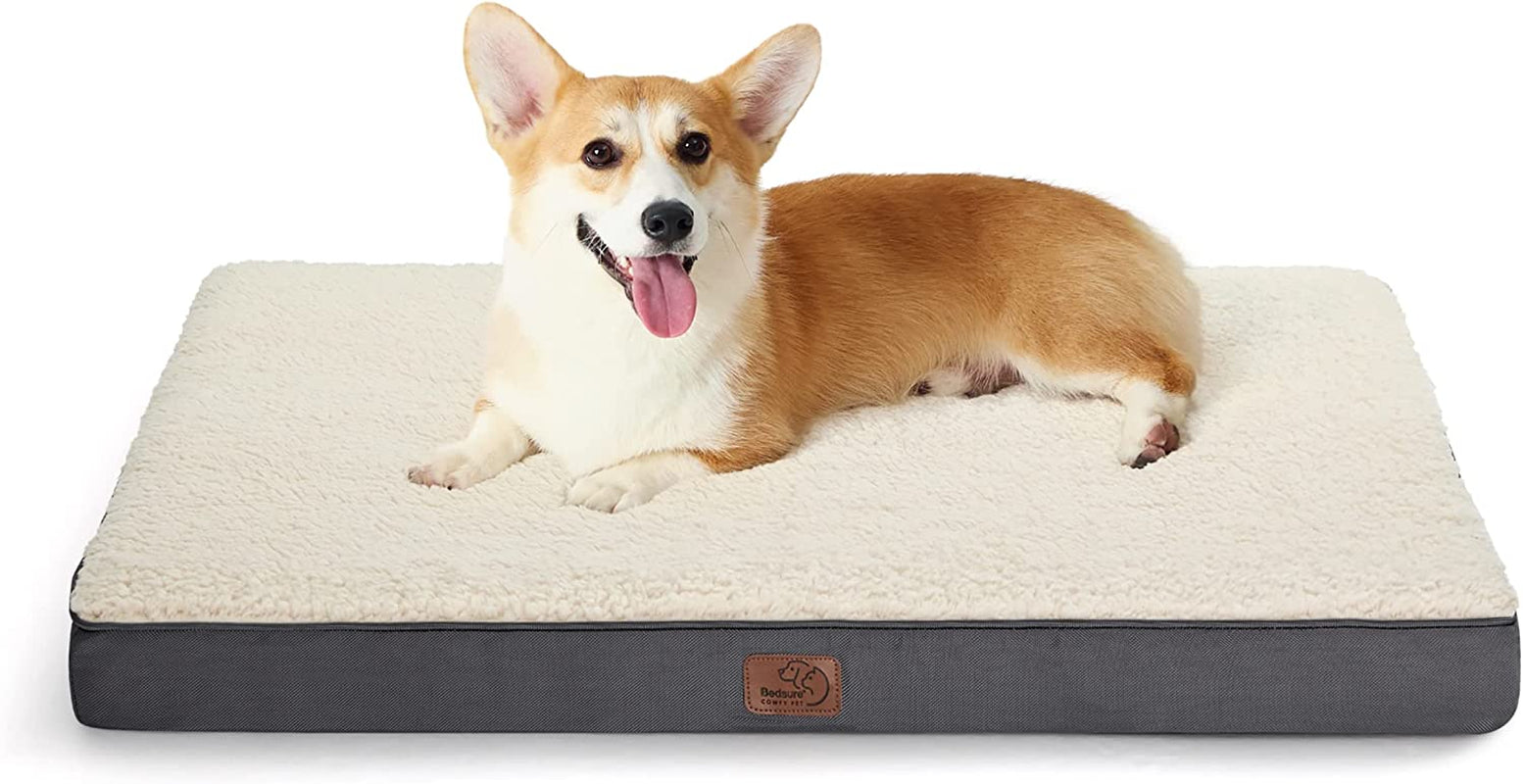 Premium Orthopedic Dog Bed for Medium Breeds - Waterproof, Removable Cover with Egg Crate Foam for Ultimate Comfort and Support