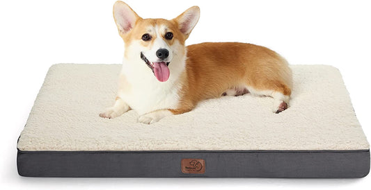 Premium Orthopedic Dog Bed for Medium Breeds - Waterproof, Removable Cover with Egg Crate Foam for Ultimate Comfort and Support
