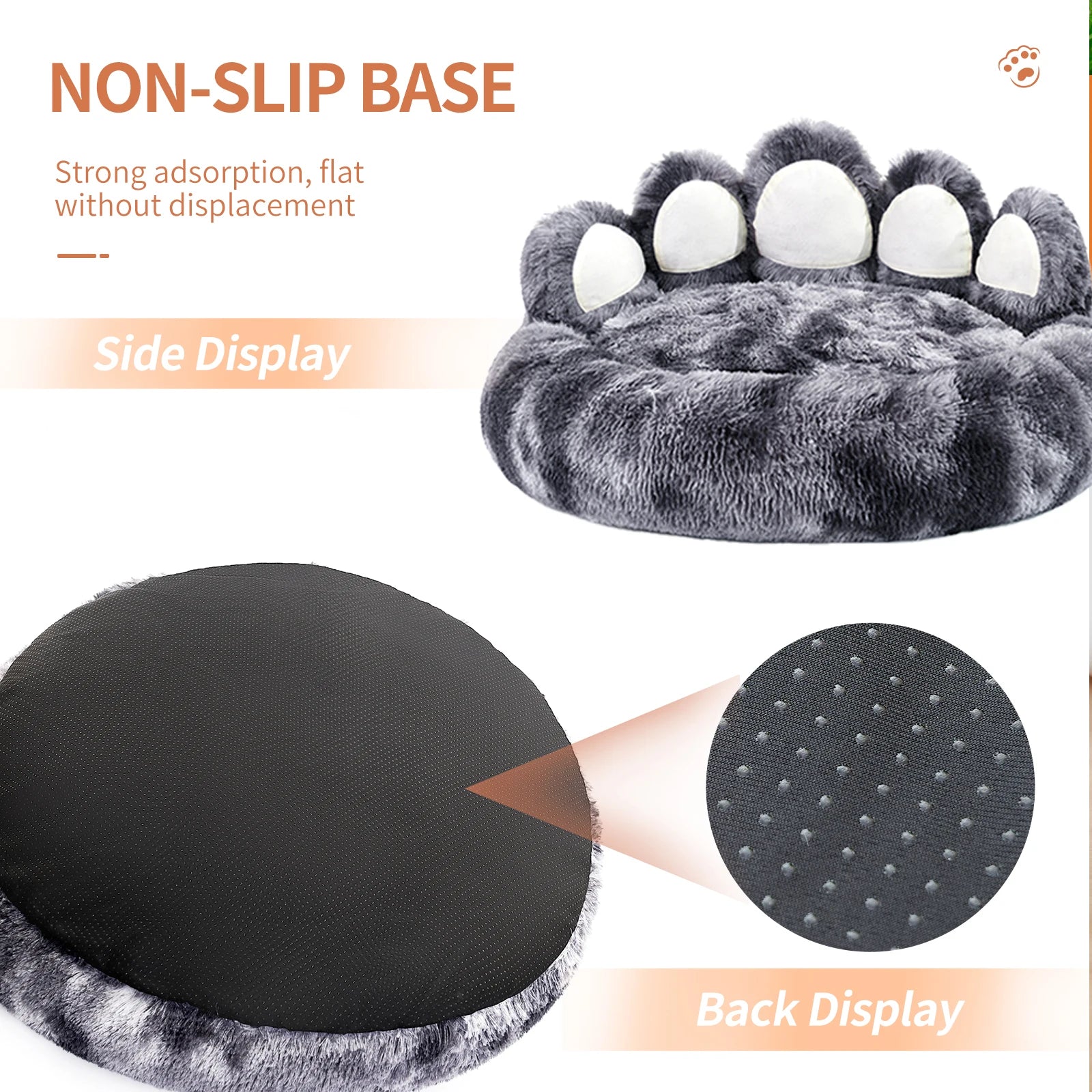 Luxurious Paw-Shaped Cozy Dog Bed Cushion for Optimal Comfort and Warmth for Dogs and Cats