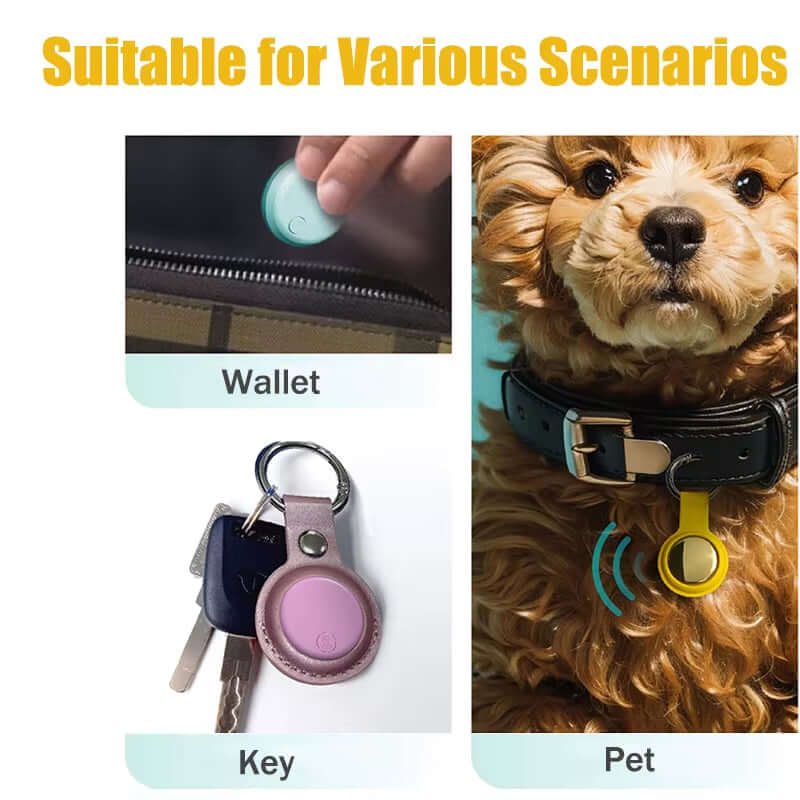Advanced Smart Bluetooth GPS Tracker for Android and iOS - Compact Locator for Pets, Keys, and Valuables