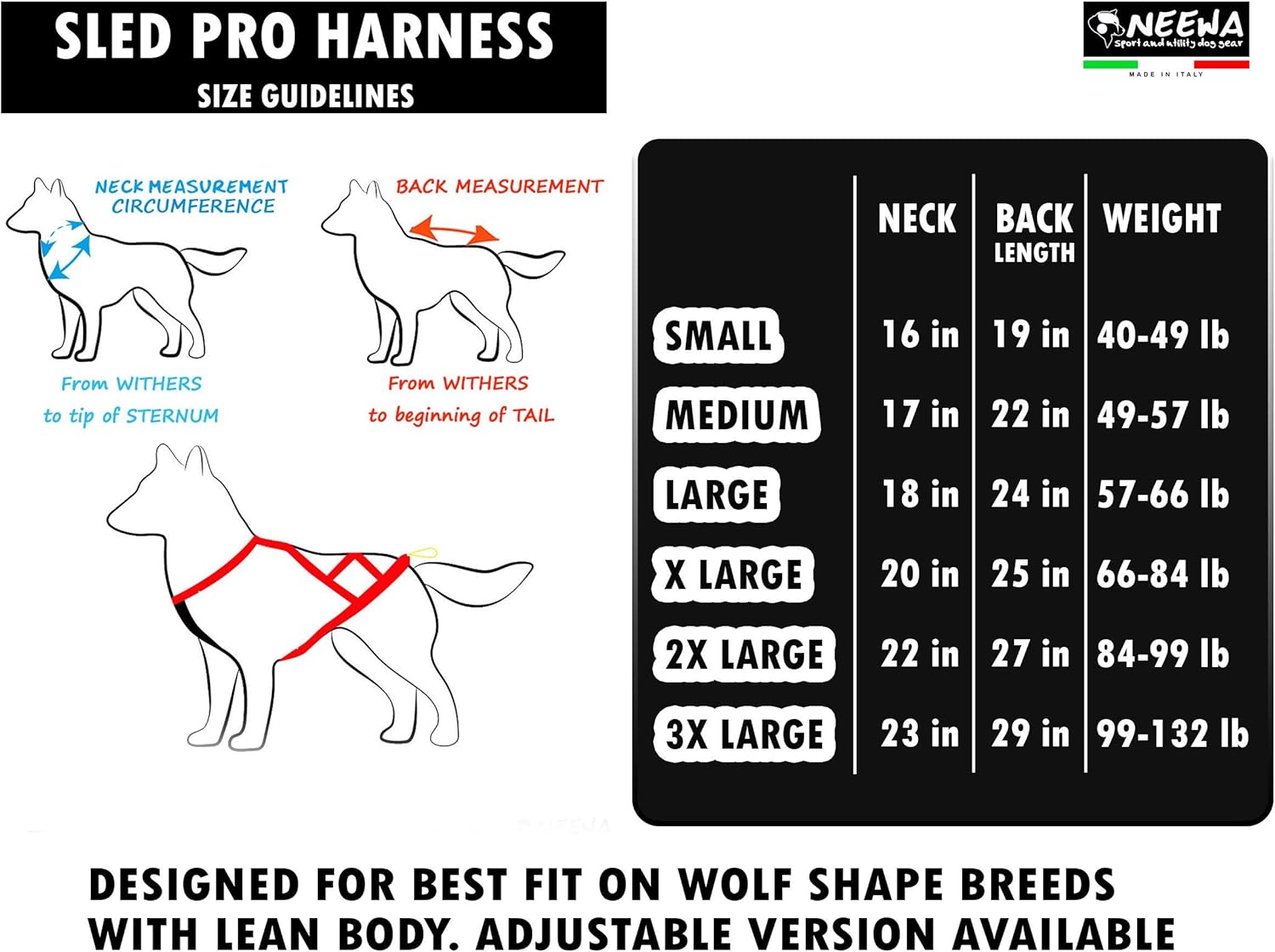Neewa Pro Sled Dog Harness - Medium Size in Pink for Optimal Comfort and Performance