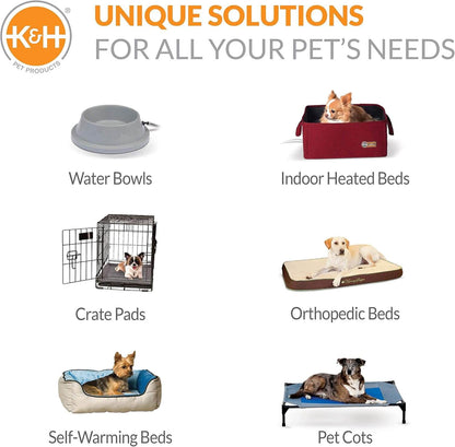 Premium Elevated Dog Bed with Removable Bolsters for Large Breeds - Chocolate/Black Mesh, 30 x 42 x 7 Inches