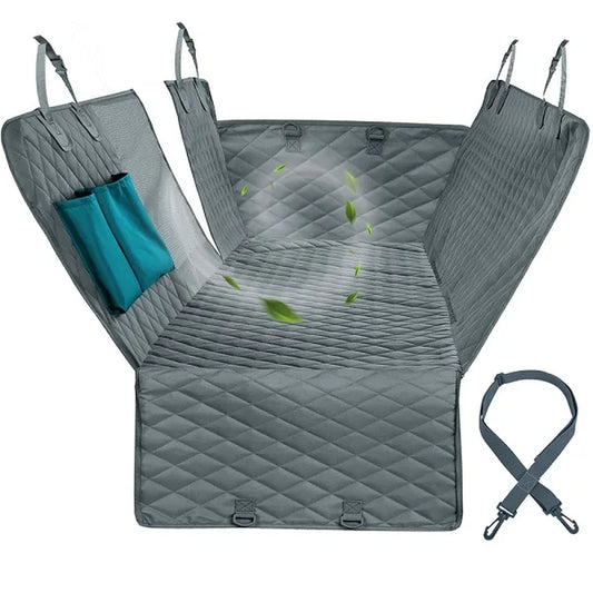 Waterproof Dog Car Seat Cover - Hammock Style Rear Seat Protector for Safe Pet Travel