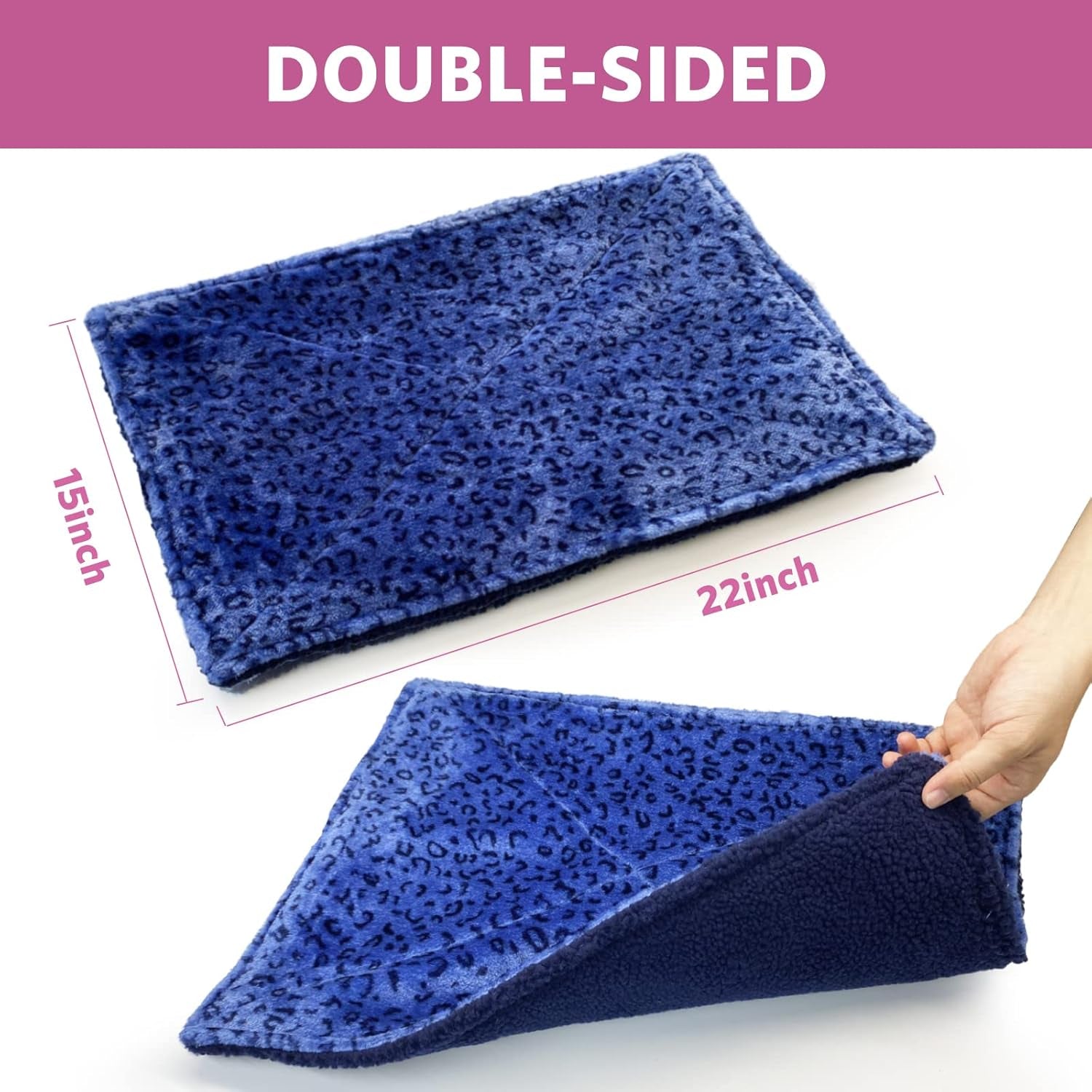 Premium Ultra-Soft Self-Heating Bed Mat for Cats and Small Dogs
