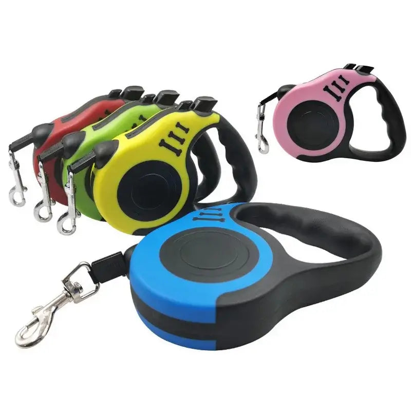 Retractable Dog Leash - Automatic Flexible Traction Rope in 3 Meters and 5 Meters for Small, Medium, and Large Breeds