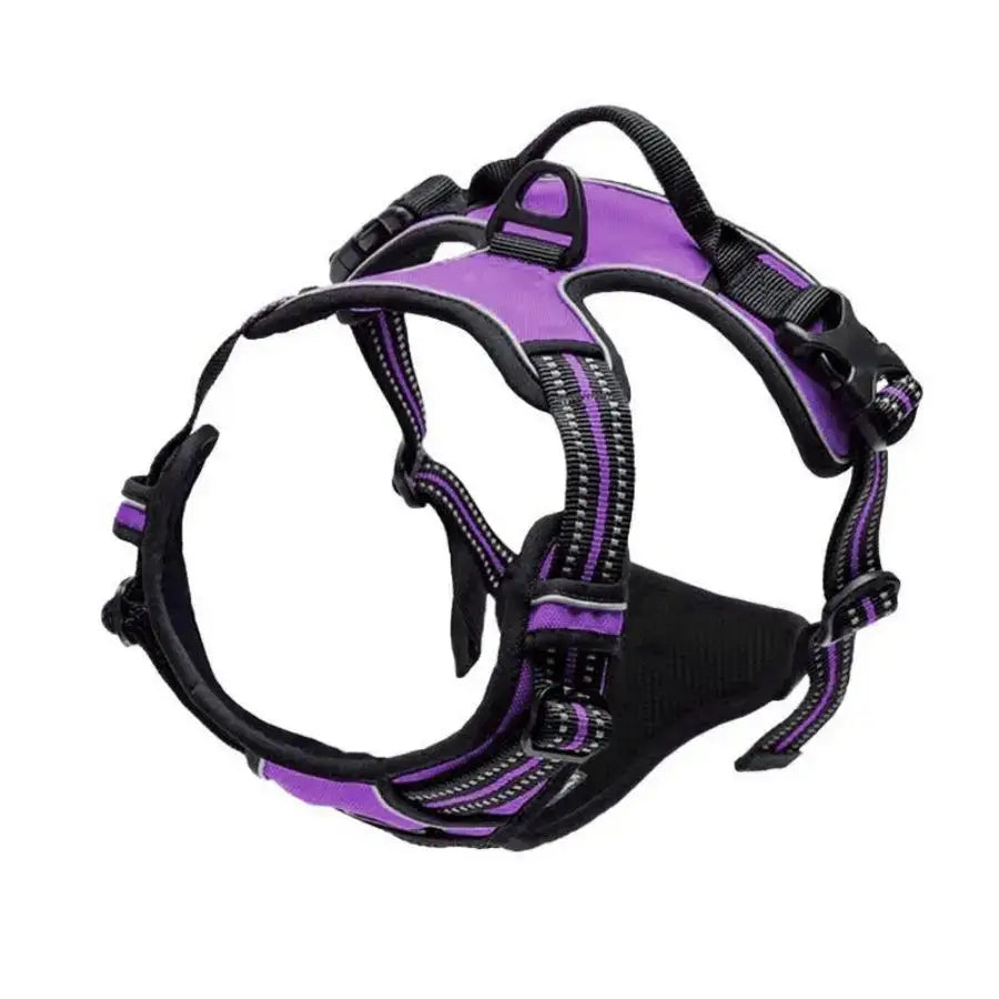 Heavy-Duty Reflective No-Pull Dog Harness with Front Clip and Control Handle for Large Dogs