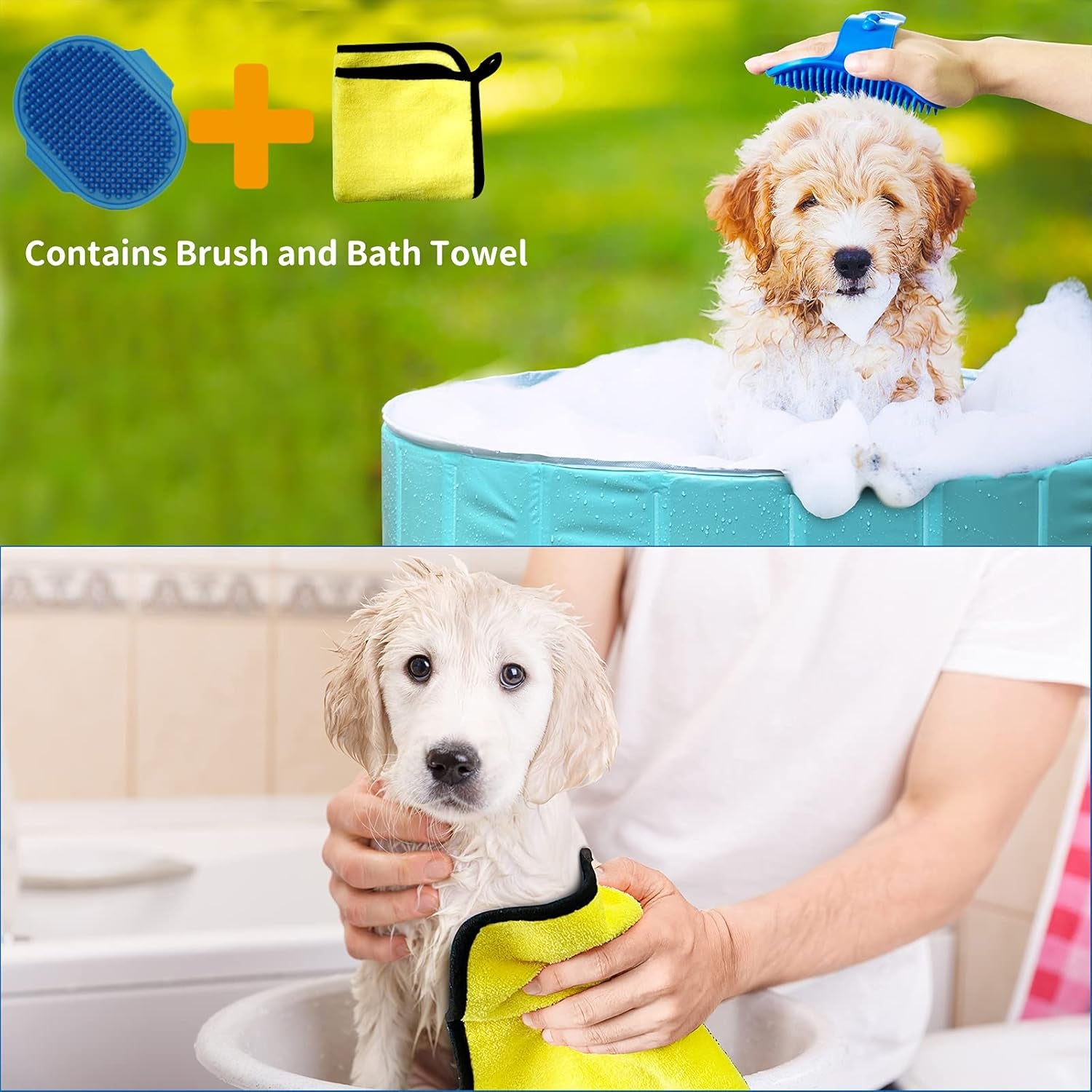 Portable Dog Pool - PVC Kiddie Pool for Pets and Kids, Ideal for Outdoor Swimming and Bathing