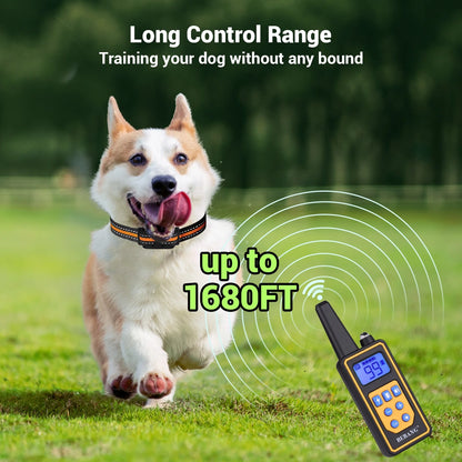 2600FT Remote Dog Training Collar - Waterproof, Rechargeable, and Versatile Training Modes for Dogs of All Sizes