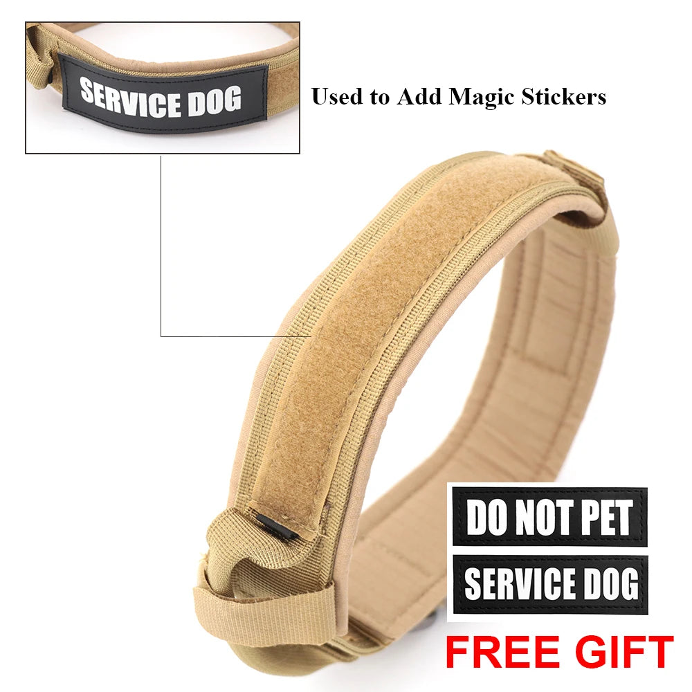 Premium Adjustable Tactical Dog Training Collar and Leash Set with Control Handle for All Dog Sizes