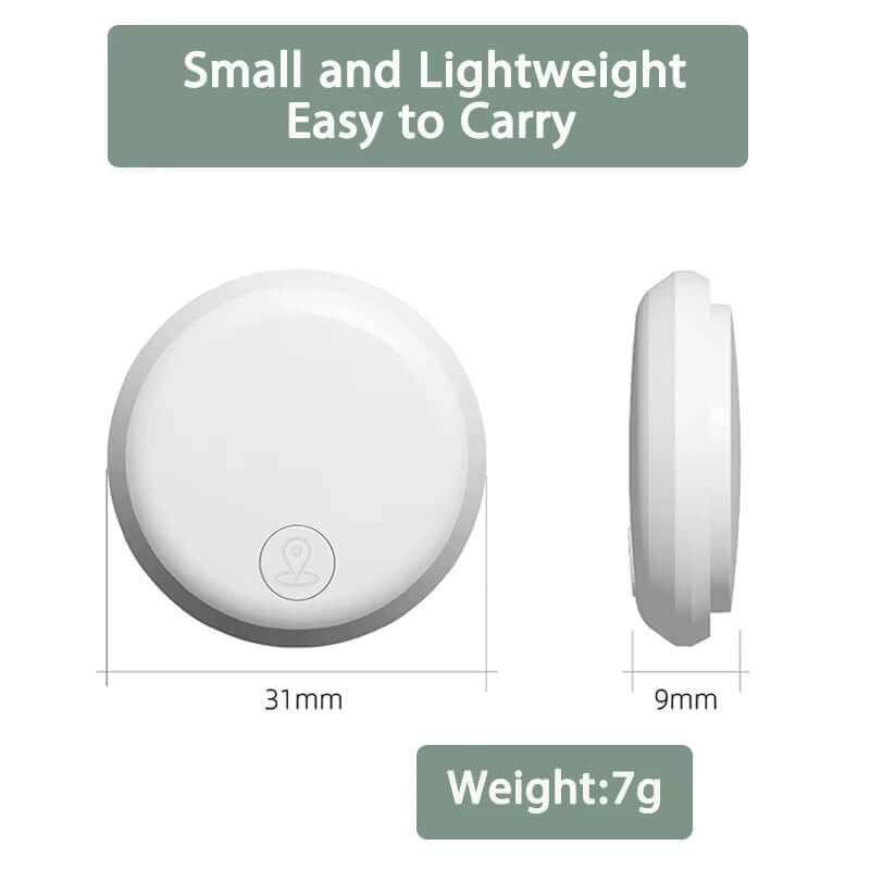 Advanced Smart Bluetooth GPS Tracker for Android and iOS - Compact Locator for Pets, Keys, and Valuables